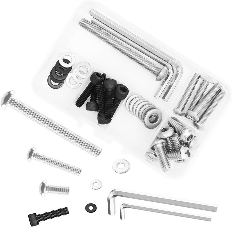 AEEAST Store 38Pcs Stainless Steel Inner Batwing Fairing Bolt Windshield Trim Screw, Motorcycle Windshield Bolts Fit for Harley Touring Street Glide Tri Glide Road Glide Trike Electra Glide models 1996-Up - Image 1